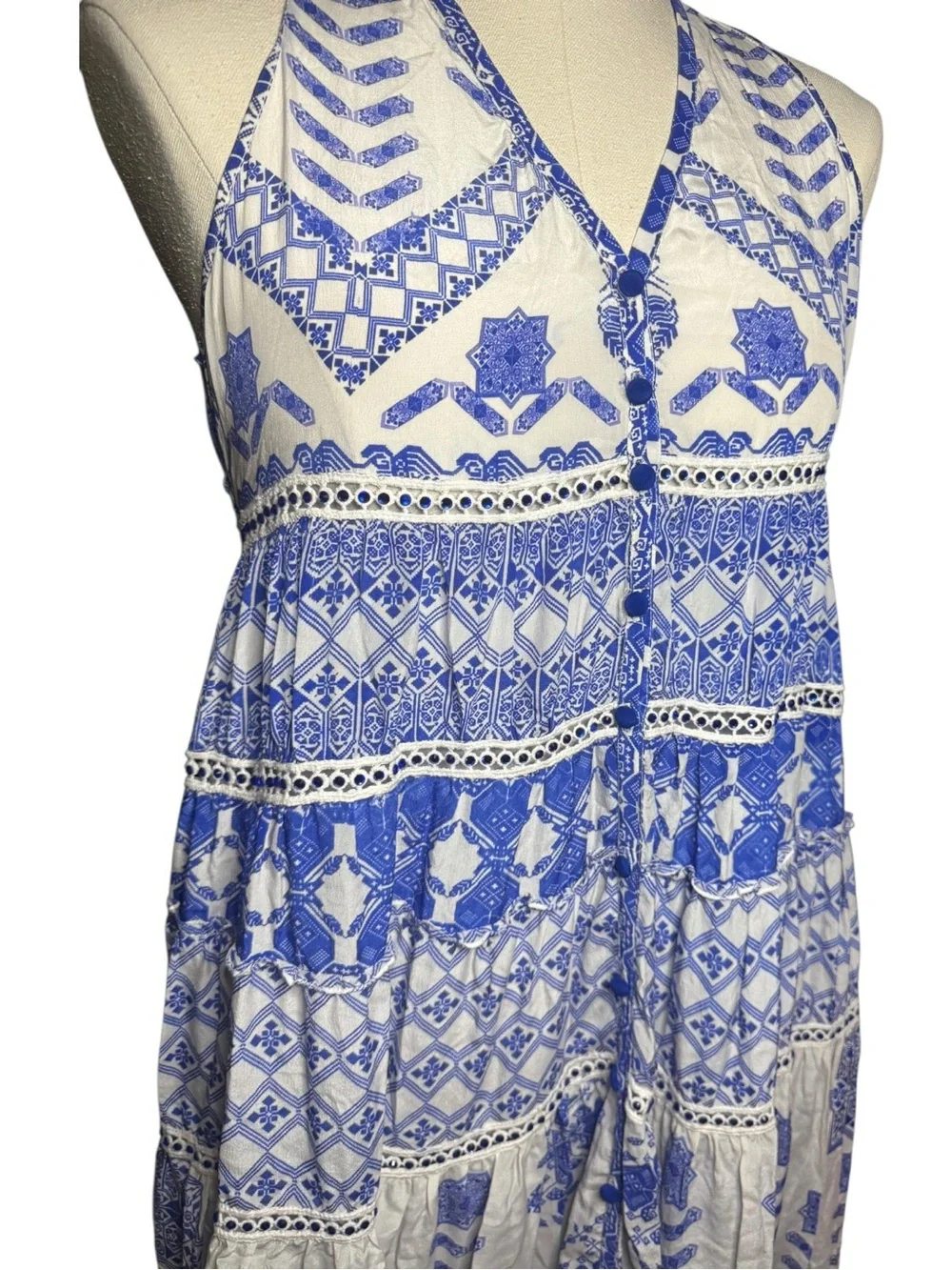 Rococo Sand Silk Lightweight Flowy Summer Dress - Picture 9 of 14